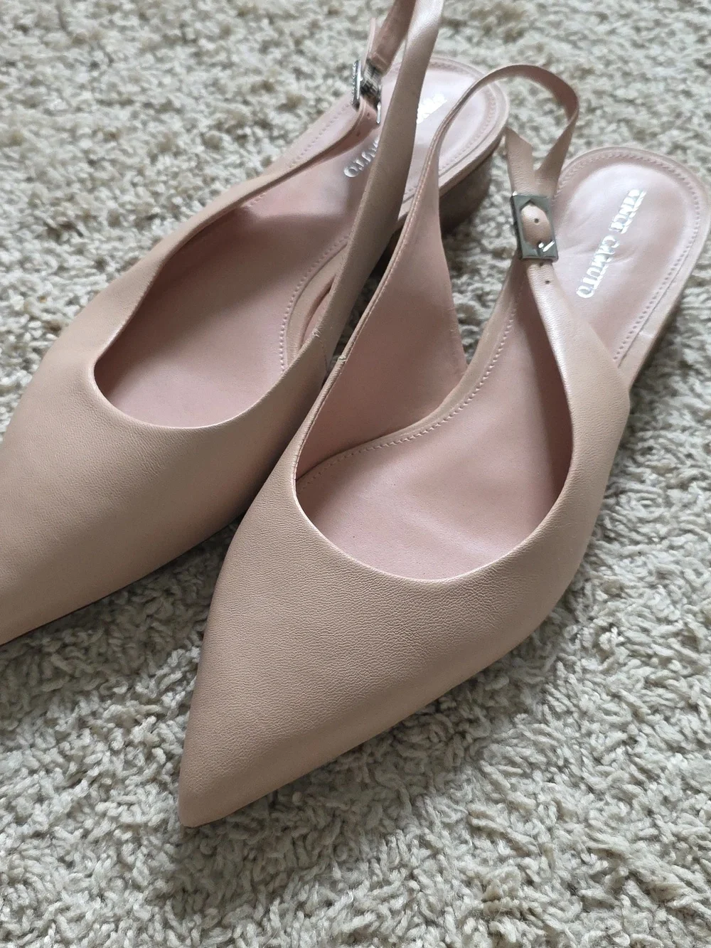 Vince Camuto Leather Slingback Flats - Jesander - Picture 3 of 4